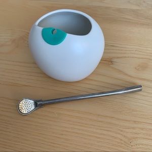 David’s Tea ceramic maté gourd (incl. bombilla)